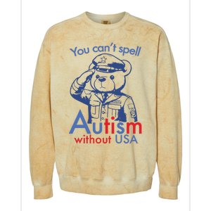 You Can’T Spell Autism Without Usa Colorblast Crewneck Sweatshirt