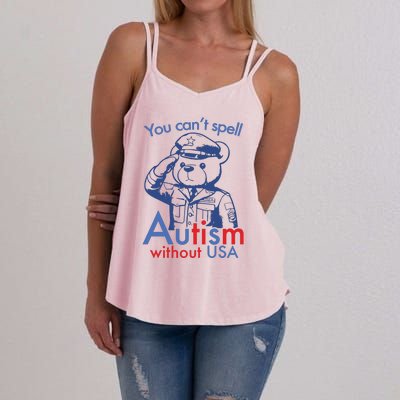 You Can’T Spell Autism Without Usa Women's Strappy Tank