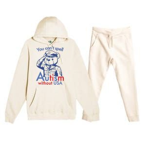 You Can’T Spell Autism Without Usa Premium Hooded Sweatsuit Set