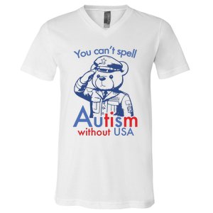 You Can’T Spell Autism Without Usa V-Neck T-Shirt