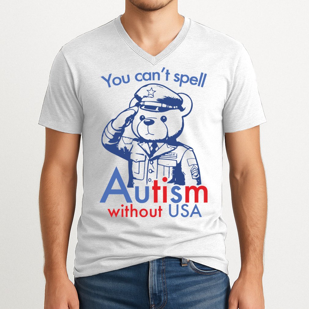 You Can’T Spell Autism Without Usa V-Neck T-Shirt