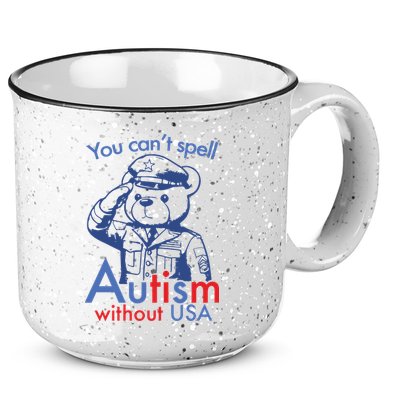 You Can’T Spell Autism Without Usa 15oz Campfire Ceramic Mug