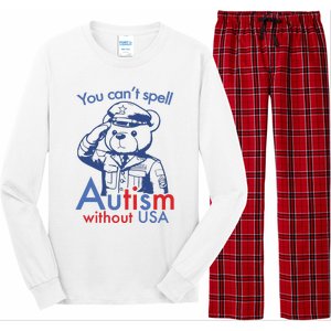 You Can’T Spell Autism Without Usa Long Sleeve Pajama Set