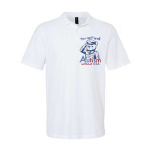 You Can’T Spell Autism Without Usa Softstyle Adult Sport Polo