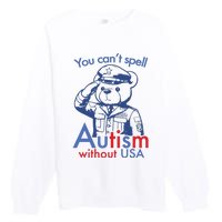 You Can’T Spell Autism Without Usa Premium Crewneck Sweatshirt