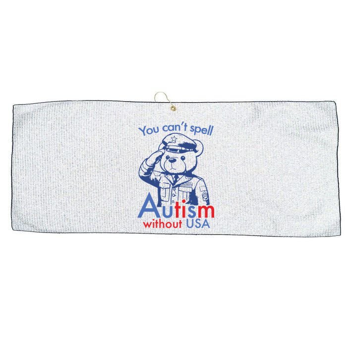 You Can’T Spell Autism Without Usa Large Microfiber Waffle Golf Towel