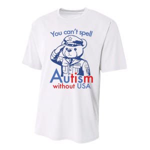 You Can’T Spell Autism Without Usa Performance Sprint T-Shirt