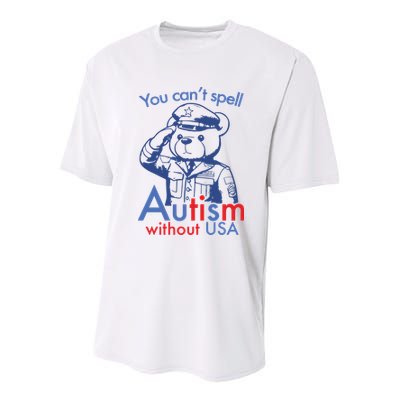 You Can’T Spell Autism Without Usa Youth Performance Sprint T-Shirt