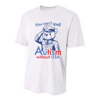 You Can’T Spell Autism Without Usa Youth Performance Sprint T-Shirt