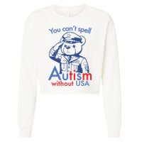 You Can’T Spell Autism Without Usa Cropped Pullover Crew