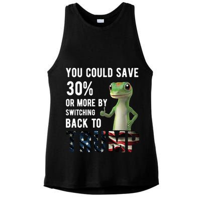 You Could Save More By Switching Back To Trump Funny Ladies PosiCharge Tri-Blend Wicking Tank