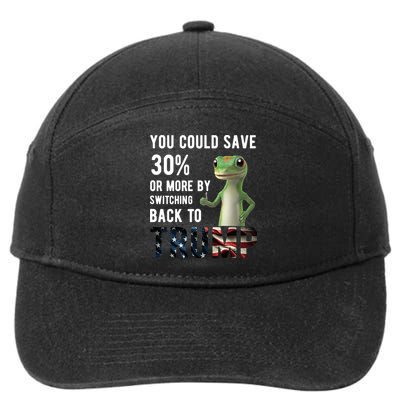 You Could Save More By Switching Back To Trump Funny 7-Panel Snapback Hat