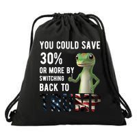 You Could Save More By Switching Back To Trump Funny Drawstring Bag
