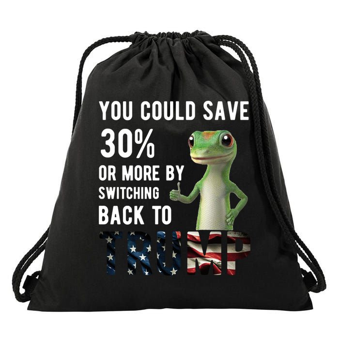 You Could Save More By Switching Back To Trump Funny Drawstring Bag