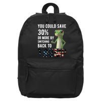 You Could Save More By Switching Back To Trump Funny 16 in Basic Backpack