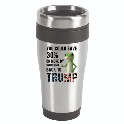 You Could Save More By Switching Back To Trump Funny 16oz Travel Tumbler