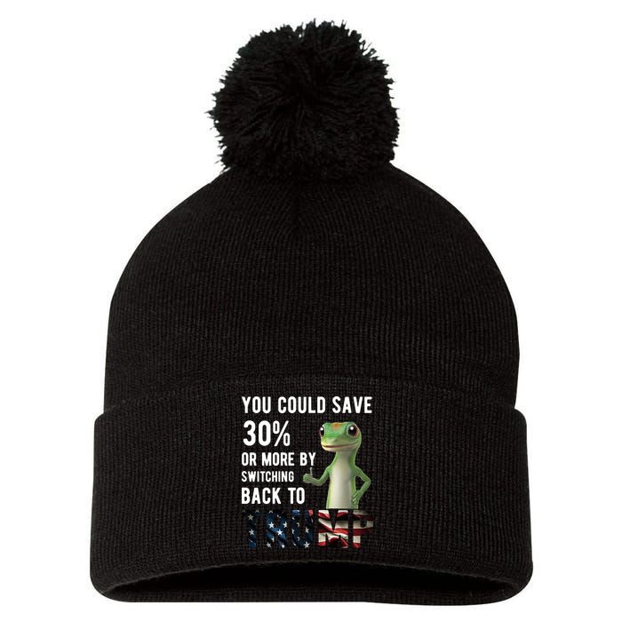 You Could Save More By Switching Back To Trump Funny Pom Pom 12in Knit Beanie