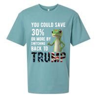 You Could Save More By Switching Back To Trump Funny Sueded Cloud Jersey T-Shirt