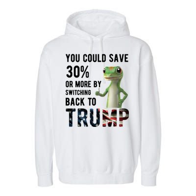 You Could Save More By Switching Back To Trump Funny Garment-Dyed Fleece Hoodie