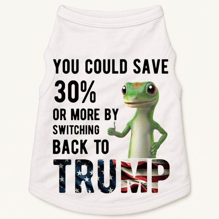 You Could Save More By Switching Back To Trump Funny Doggie Tank