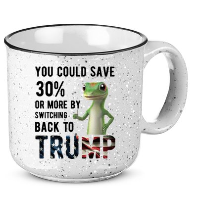 You Could Save More By Switching Back To Trump Funny 15oz Campfire Ceramic Mug