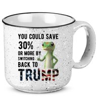 You Could Save More By Switching Back To Trump Funny 15oz Campfire Ceramic Mug