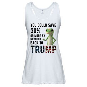 You Could Save More By Switching Back To Trump Funny Ladies Essential Flowy Tank