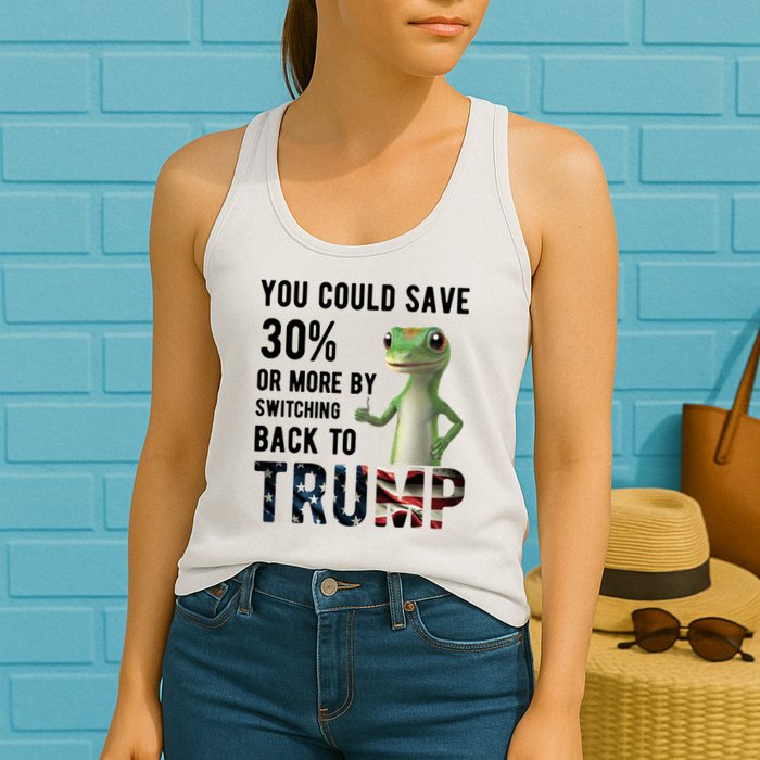 You Could Save More By Switching Back To Trump Funny Womens Tank Top