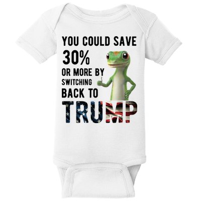 You Could Save More By Switching Back To Trump Funny Baby Bodysuit