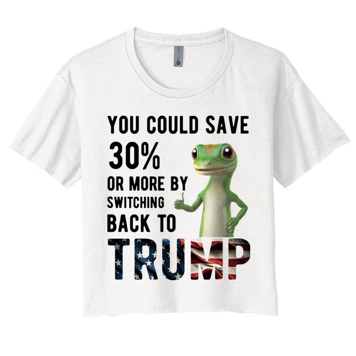 You Could Save More By Switching Back To Trump Funny Crop Top