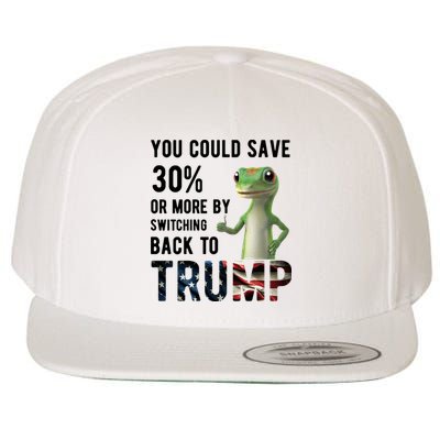 You Could Save More By Switching Back To Trump Funny Wool Snapback Cap