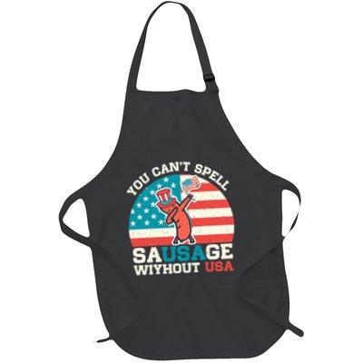 You Can’T Spell Sausage Without Usa Vintage Patriotic Apron