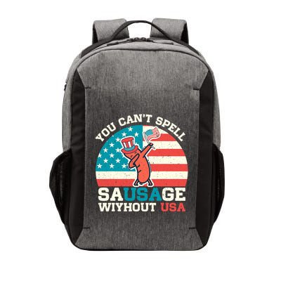 You Can’T Spell Sausage Without Usa Vintage Patriotic Vector Backpack