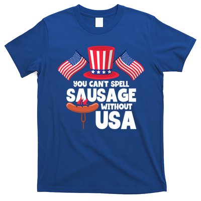 You Cant Spell Sausage Without Usa 4th Of July Gift T-Shirt