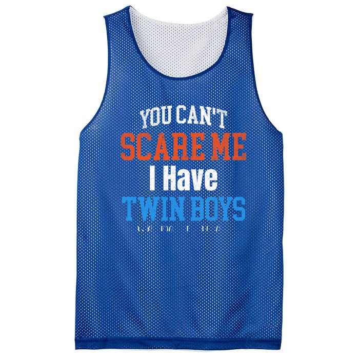 You CanT Scare Me I Have Twin Mom Dad Ice Hockey Gift Funny Gift Mesh Reversible Basketball Jersey Tank