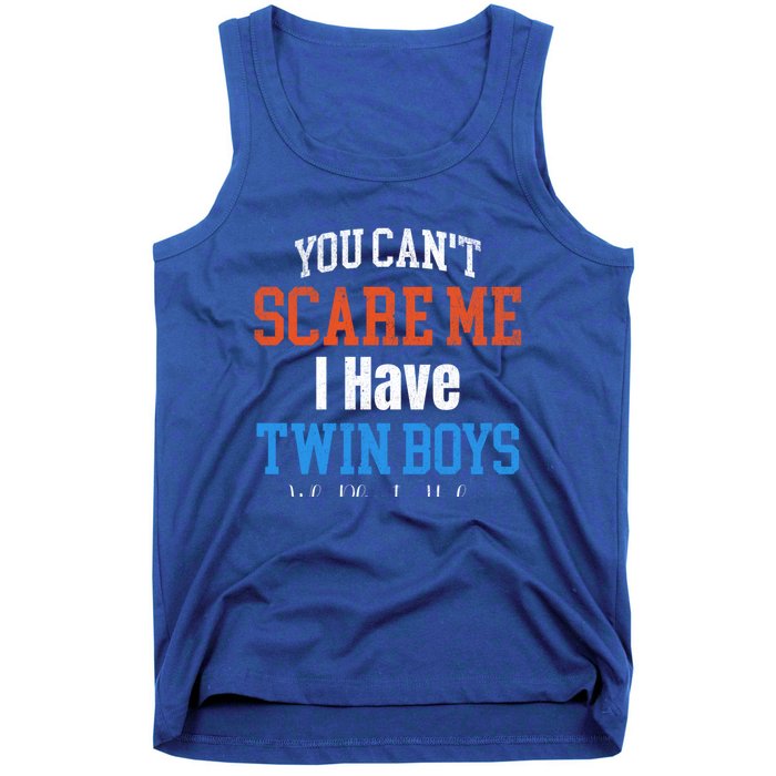 You CanT Scare Me I Have Twin Mom Dad Ice Hockey Gift Funny Gift Tank Top