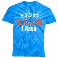 You CanT Scare Me I Have Twin Mom Dad Ice Hockey Gift Funny Gift Kids Tie-Dye T-Shirt