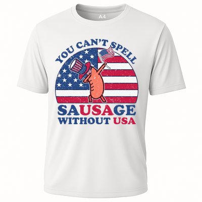 You Can’T Spell Sausage Without Usa 4th Of July Performance Shirt