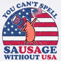 You Can’T Spell Sausage Without Usa 4th Of July Apron