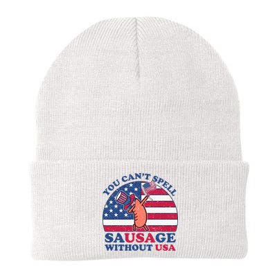 You Can’T Spell Sausage Without Usa 4th Of July Beanie