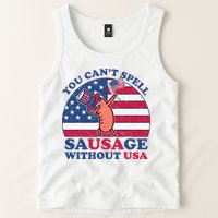 You Can’T Spell Sausage Without Usa 4th Of July Tank Top