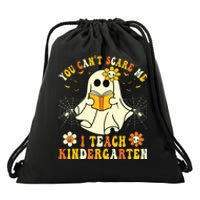 You Cant Scare Me I Teach Kindergarten Halloween Teacher Drawstring Bag