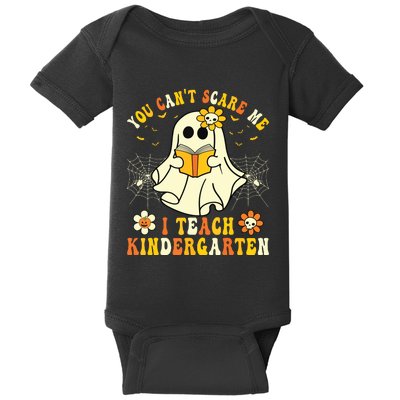 You Cant Scare Me I Teach Kindergarten Halloween Teacher Baby Bodysuit