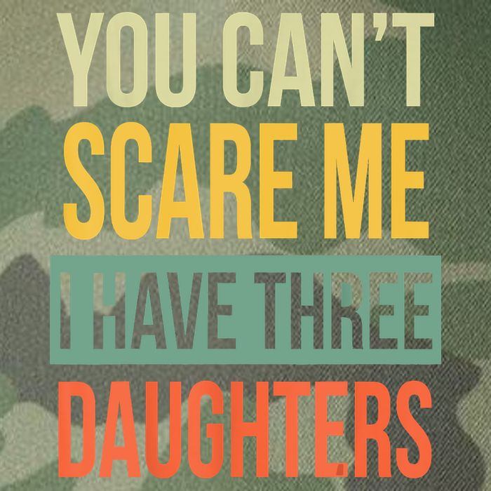 You Cant Scare Me I Have Three Daughters Fathers Day Legacy Tie Dye Trucker Hat