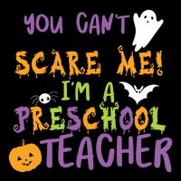 You Cant Scare Me Im A Preschool Teacher Cooling Performance Crew T-Shirt
