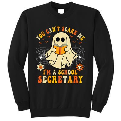 You CanT Scare Me IM A School Secretary Halloween Candy Sweatshirt