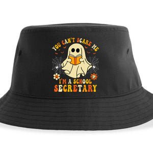 You CanT Scare Me IM A School Secretary Halloween Candy Sustainable Bucket Hat