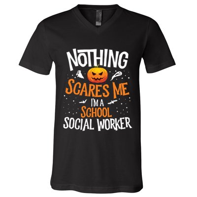 You Cannot Scare Me Im A Middle School Social Worker V-Neck T-Shirt