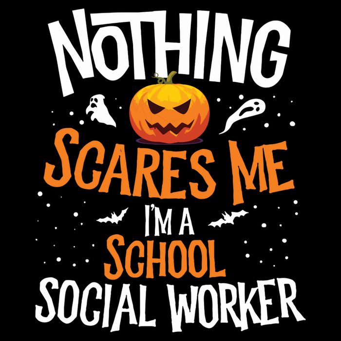 You Cannot Scare Me Im A Middle School Social Worker 7-Panel Snapback Hat
