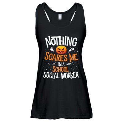 You Cannot Scare Me Im A Middle School Social Worker Ladies Essential Flowy Tank